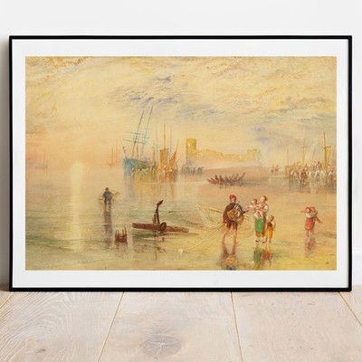 Turner Kunstdruck - Flint Castle Wales, Poster Galerie Wandbild