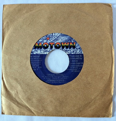 #ad 1977 Commodores Brick House Vinyl Record Album LP 45 $7.99