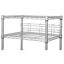 Shelf Side/Back Ledge 48", Chrome, 2Pk,  5Grn3