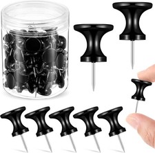 60 Pcs Giant Push Pins Large Thumb Tacks Jumbo Tacks 1 Inch Plastic Heads Pins f