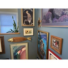 Gary Magnotte Signed Abstract Watercolor Framed 18x14 Landscape Modern Art