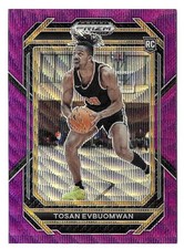 2023 Tosan Evbuomwan Panini Prizm Draft Picks Purple Wave Rookie - Pistons