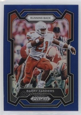 2024 Panini Prizm Draft Picks Blue Prizm 133/199 Barry Sanders #43 HOF 0ud4