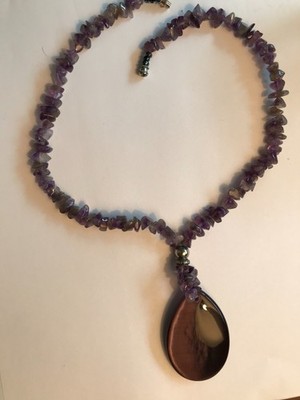 PENDANT and NECKLACE - Amethyst