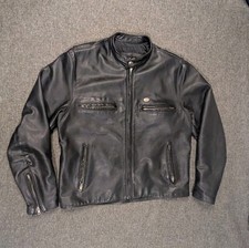 Vintage Harley Davidson Leather Jacket H-D Motorcycle Sport Rider USA Made Men L