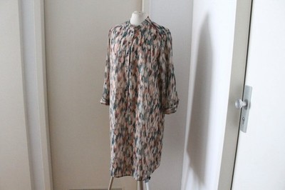 Mexx Blusen-Kleid festlich Gr.38/M paisley-print langarm party