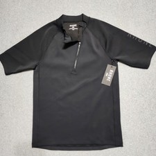 Rhone Shirt Mens Large Black Freeride Rash Guard Short Sleeve NEW