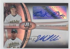 2011 Bowman Platinum Dual 21/89 Grant Green Michael Choice #DAC-GC Auto 2n9