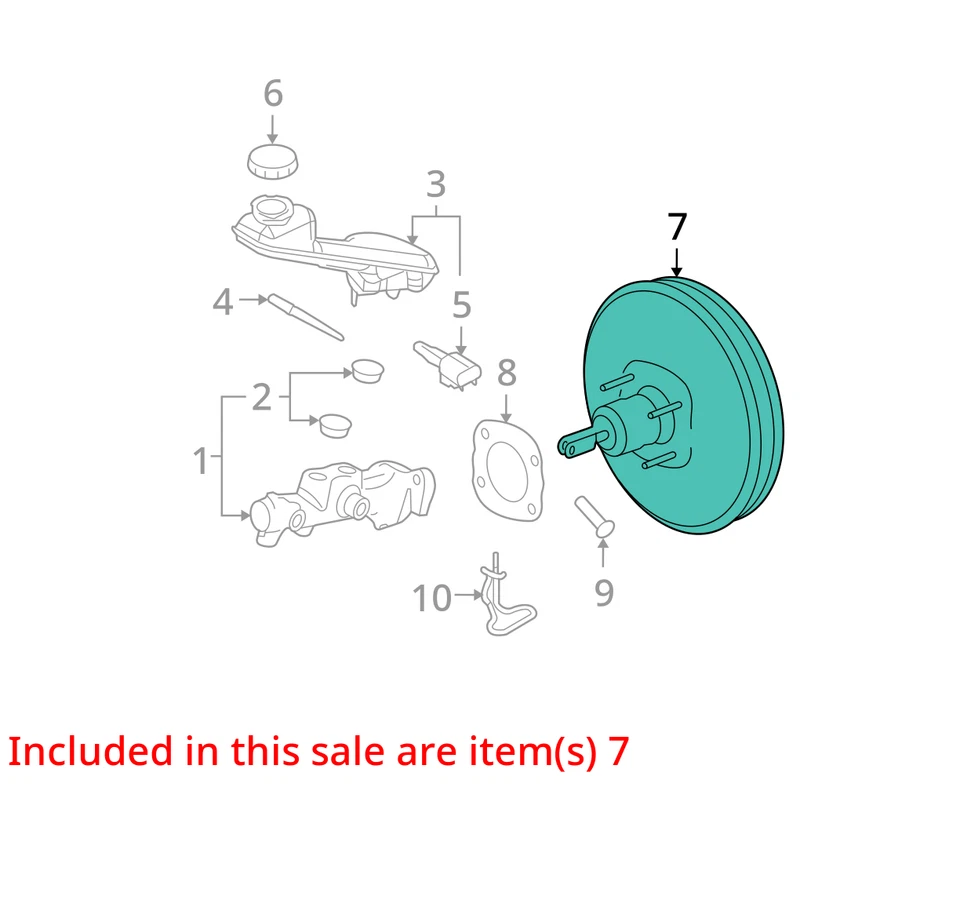 Ford Edge 2010 potenciador de freno OEM 93 k millas - LKQ399835105 Foto 4 de 4