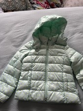 United Colors Of Benetton Teal Zip Baby Down Jacket Puffer XS 4-5 Years
