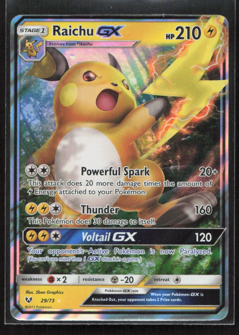 Raichu GX Holofoil DM Shining Legends [SHL - 29/73] 5ban Graphics