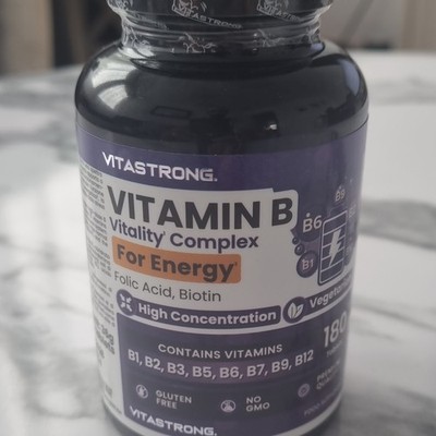 VITASTRONG Vitamin B Komplex Tabletten für Energie 180 Stk. glutenfrei