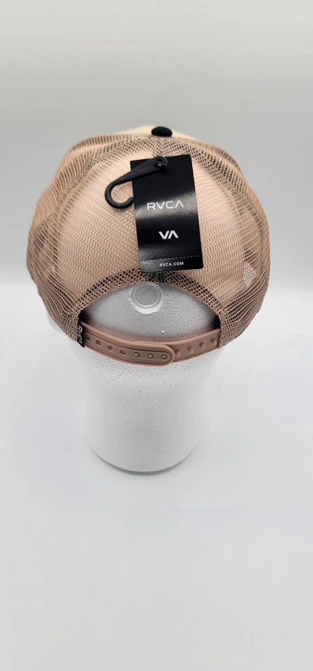 Nuevo Rvca Malla Curvada Camionero Bronceado Ajuste Medio Para Hombres Gorra Snapback Foto 4 de 4