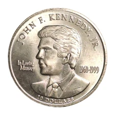 2000 Republic Of Liberia $10 John F Kennedy Jr Commemorative Issue UNC