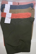 Men's 7" inseam Flat Front Shorts Goodfellow Khaki Green Blue Coral 34 - 42 sz