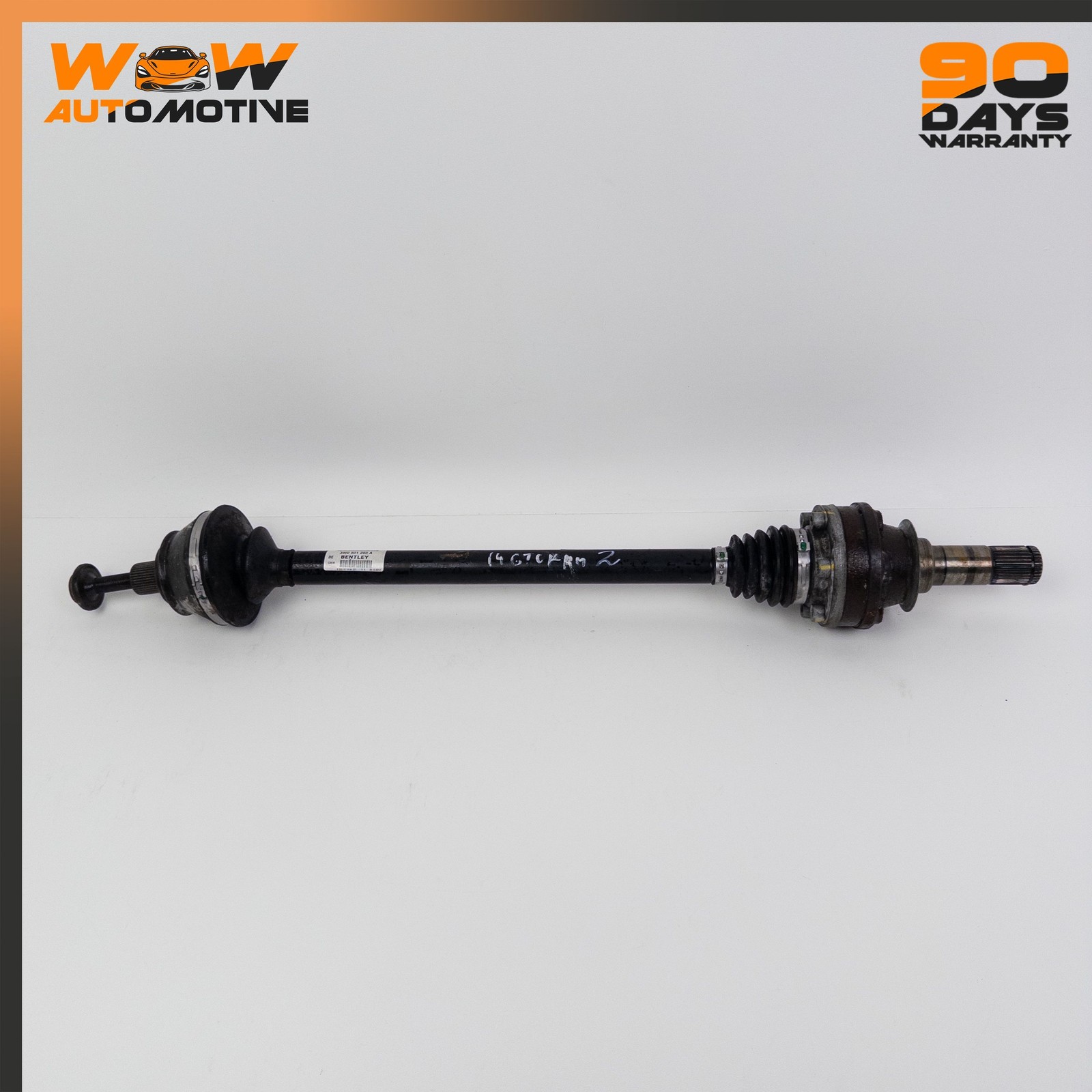 12-18 BENTLEY CONTINENTAL GT REAR RIGHT PASSENGER SIDE CV AXLE DRIVE SHAFT OEM