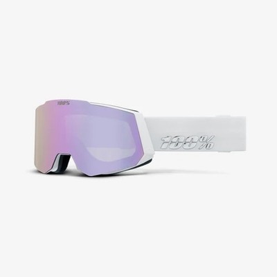 100% Snowcraft Hiper Ski & Snowboardbrille White/Lavender