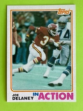 Joe Delaney 1982 Topps In Action Football Card #113 - Kansas City Chiefs Rookie