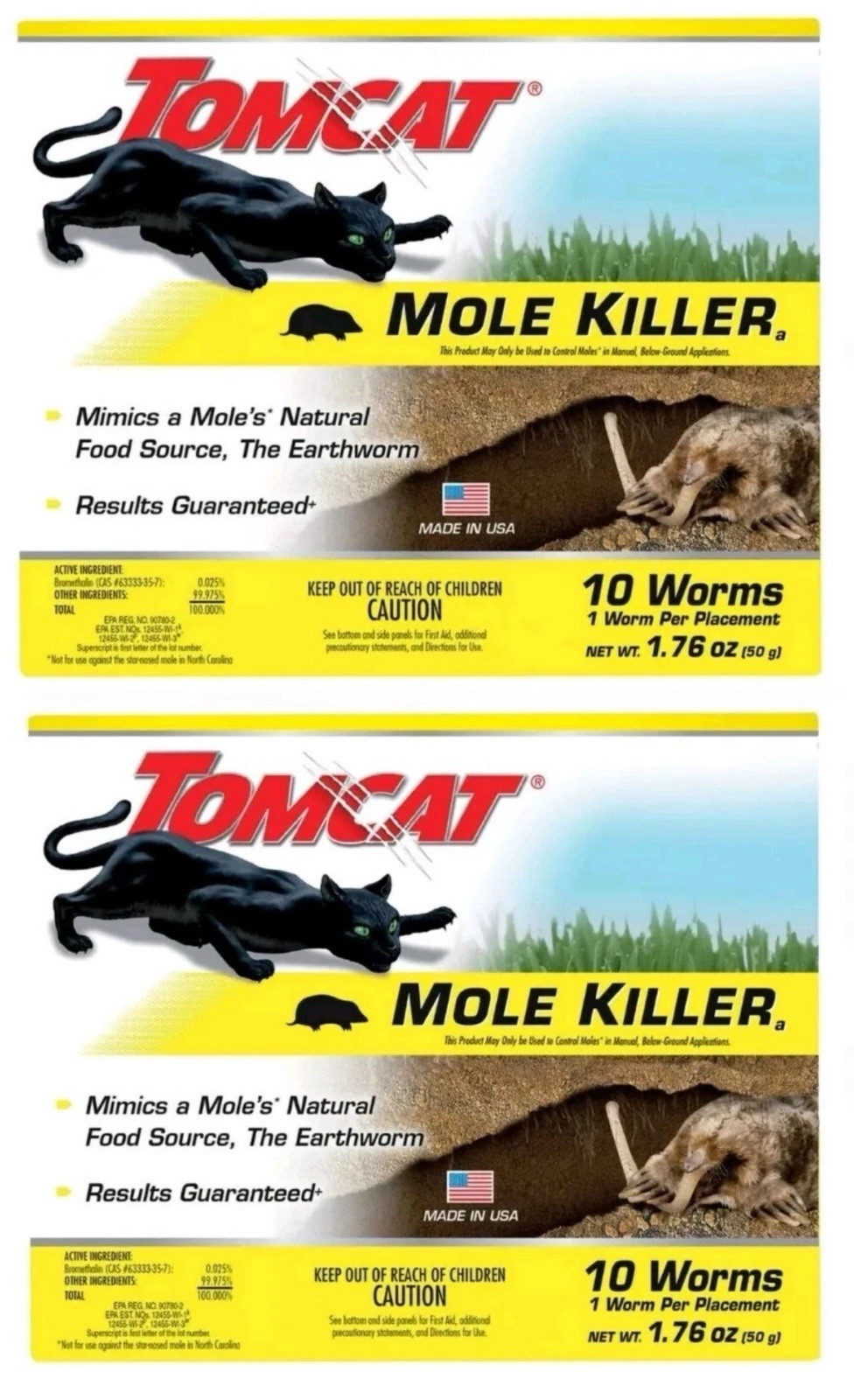 TOMCAT Worm Bait Mole Killer (2 Pack)