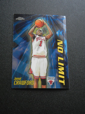 2000-01 Topps Chrome No Limit #NL18 Jamal Crawford - Chicago Bulls