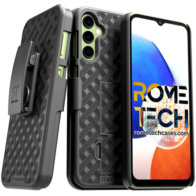 Rome Tech Samsung Galaxy A14 5G Shell Holster Combo Case, Cover With Belt Clip