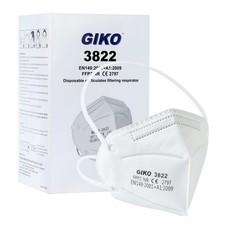 GIKO FFP2 Masks Pack of 50 FFP2 Respirator Mask FFP 2 Disposable Dust Masks 5