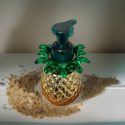 #ad Bath amp; Body Works Gold Ceramic Pineapple Gentle Foaming Hand Soap Dispenser New $27.99