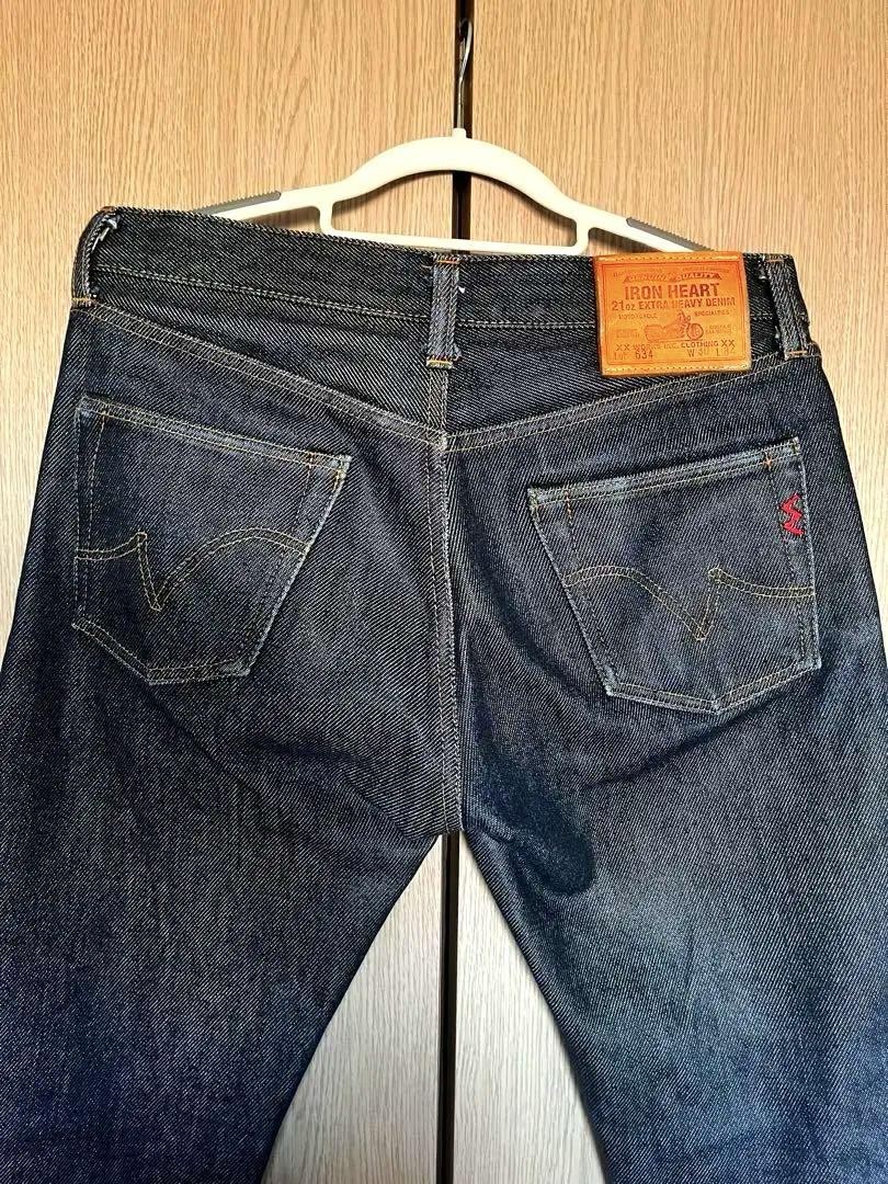 IRON HEART 21oz Lot634 ヘビーオンスデニム W30 L34 IRON HEART 21oz EXTRA HEAVY Lot634 Heavy-ounce Denim W30 L34
