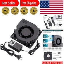 120mm x 32mm Blower Centrifugal Fan 110V 220V AC Powered Fan with Speed Contr...