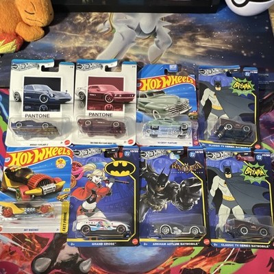 Hot Wheels Diecast Car Set Pantone Batman Series Nissan Mustang Chevy Fleetline
