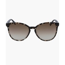 Longchamp Le Pliage Cat Eye Sunglasses, Havana Brown Tortoiseshell NWT