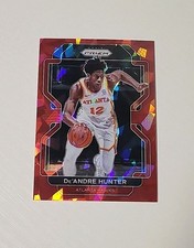 2021-22 De'Andre Hunter Panini Prizm Basketball Cracked Red Ice #73