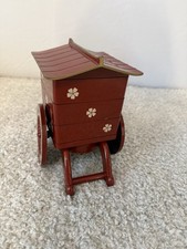 Vintage Japanese Bento Box Tiered Jubako Carriage Trinket Box 3 Trays