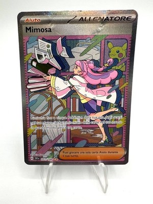 Pokemon Card Mimosa SVI 251/198 Rare Full Art Scarlet and Purple ITA Poor
