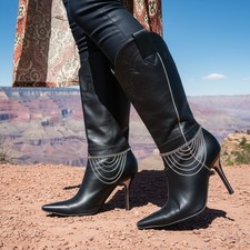 NEW Women 2PC Silver Metal Boot Chain Shoe Anklet Multi Wave Strand Charm A PAIR