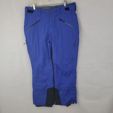 MOUNTAIN HARDWEAR Womens Link Insulated Pants Sz LARGE Blue Ski Winter RECCO