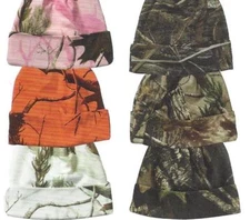 Camo Knit Lined 12" Watch Cuff Cap  Mossy Oak Realtree Hunting  Hat Beanie