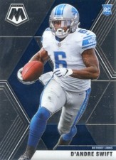 2020 PANINI MOSAIC BASE ROOKIE RC  LIONS D'ANDRE SWIFT DANDRE NO. 215