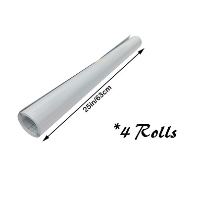 #ad 4Rolls 0.69x5Yard Double Side Adhesive Pressure Sensitive Laminating Mount Film $72.80