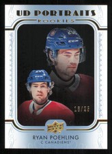 2019-20 Upper Deck UD Portraits Platinum Blue #P48 Ryan Poehling /25