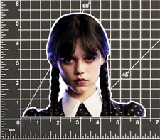Wednesday Addams Jenna Ortega STICKER DECAL -Peeker Peeking- 4 Different Sizes