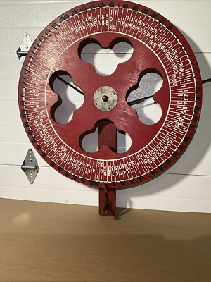 Vintage Carnival Gambling Wheel Roulette Game circus Mcm Brass Hardware ￼