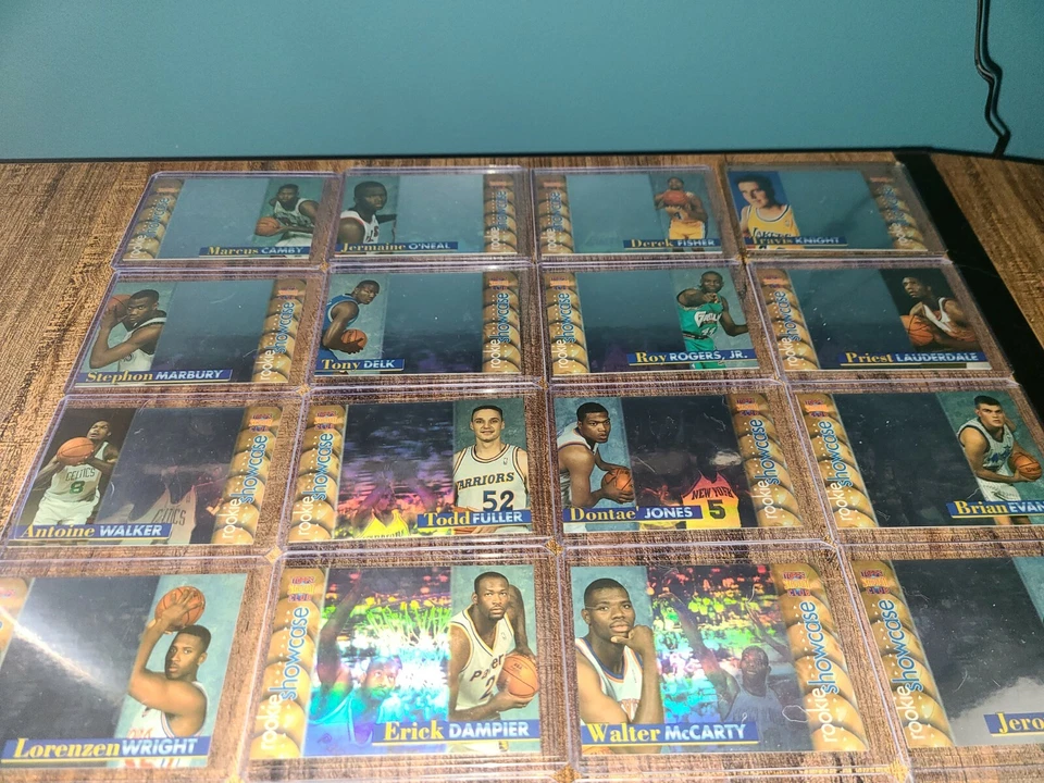Juego de 25 cartas KOBE 1996-97 Topps Stadium Club Rookie Showcase. EXTREMADAMENTE RARO KOBE Foto 4 de 4