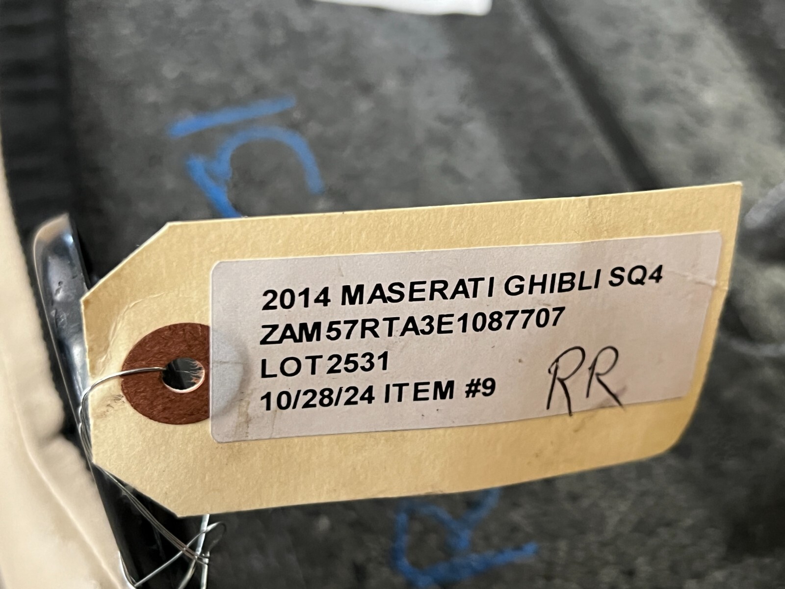 ⭐2014-2020 MASERATI GHIBLI SQ4 REAR LOWER BOTTOM SEAT CUSHION PAD OEM LOT2531