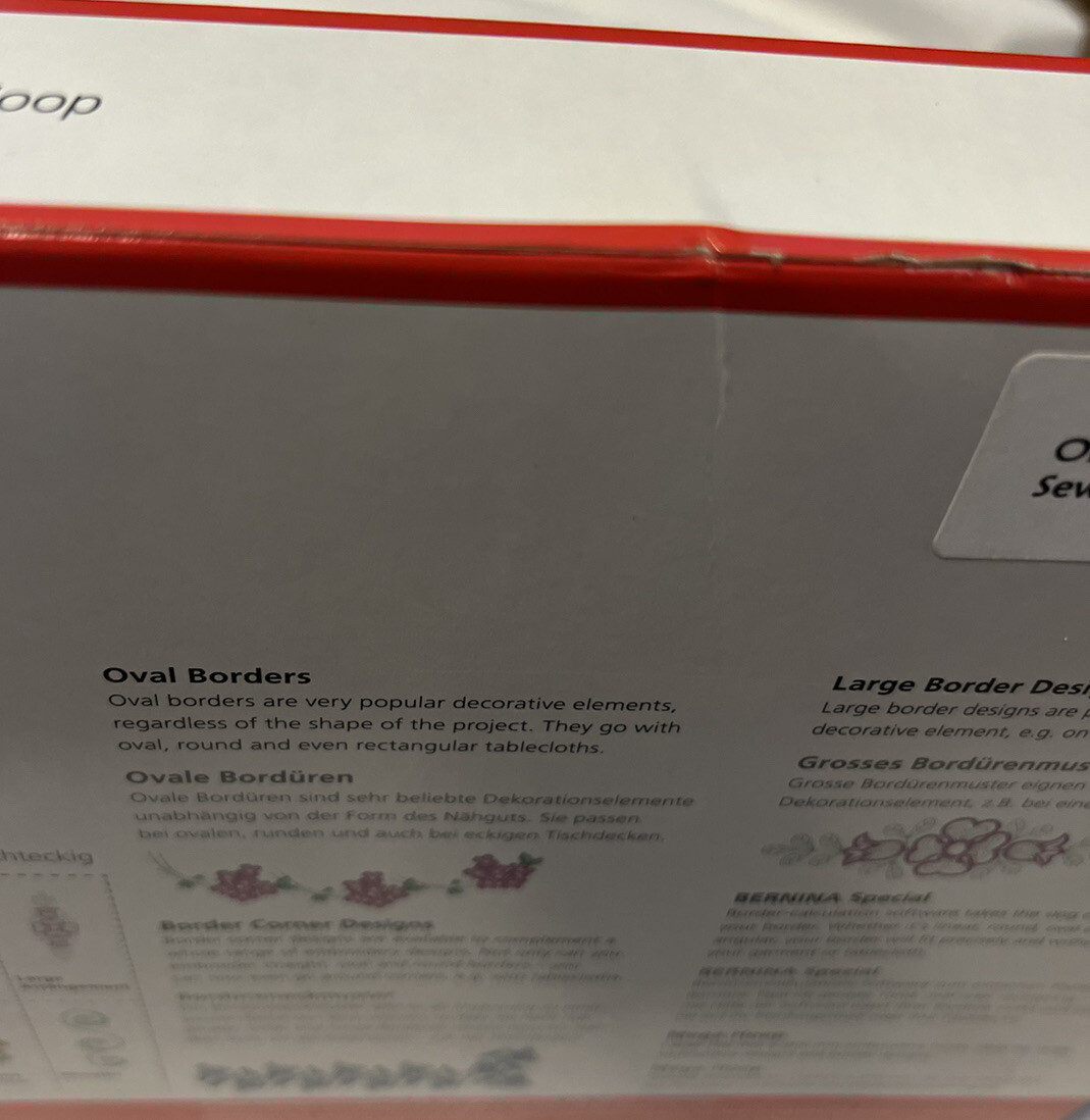 Bernina Embroidery Set 30 Border Designs + Mega Hoop USB Stick