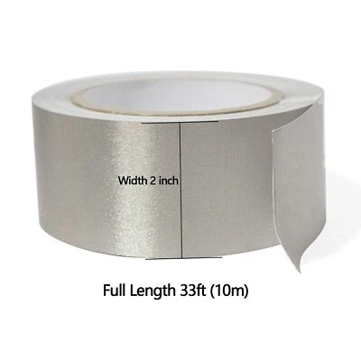 TOJOIN Faraday Tape Conductive Adhesive Tape Roll for EMI Shield RF Signal Block 33FT