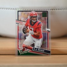 2023 Panini Clearly Donruss The Rookies Green #12 C.J. Stroud /49 RC