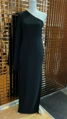 Shoulder Slit Sleeve Maxi Dress 