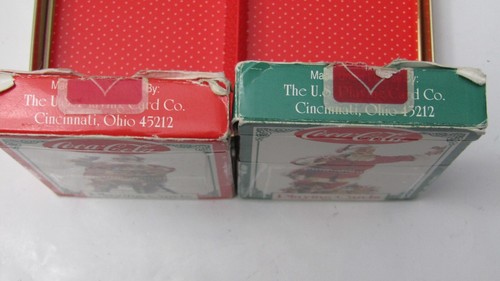 Vintage Coca-Cola Nostalgia Santa Christmas Playing Cards 2 Decks - Original Tin - Picture 7 of 11