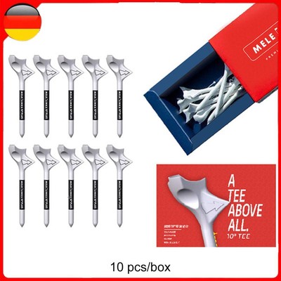 10pcs Golf Tees Plastic 10 Diagonal Golf Ball Stand Portable Outdoor Accessories
